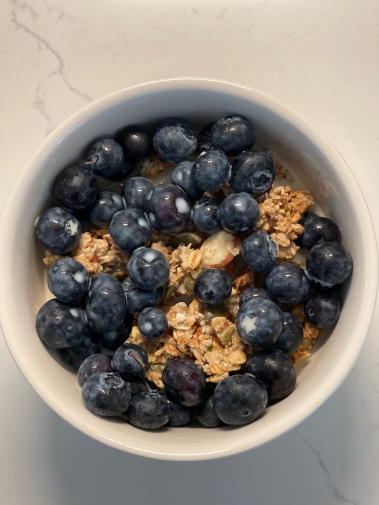 Quick and Easy Homemade Granola with Blueberries
